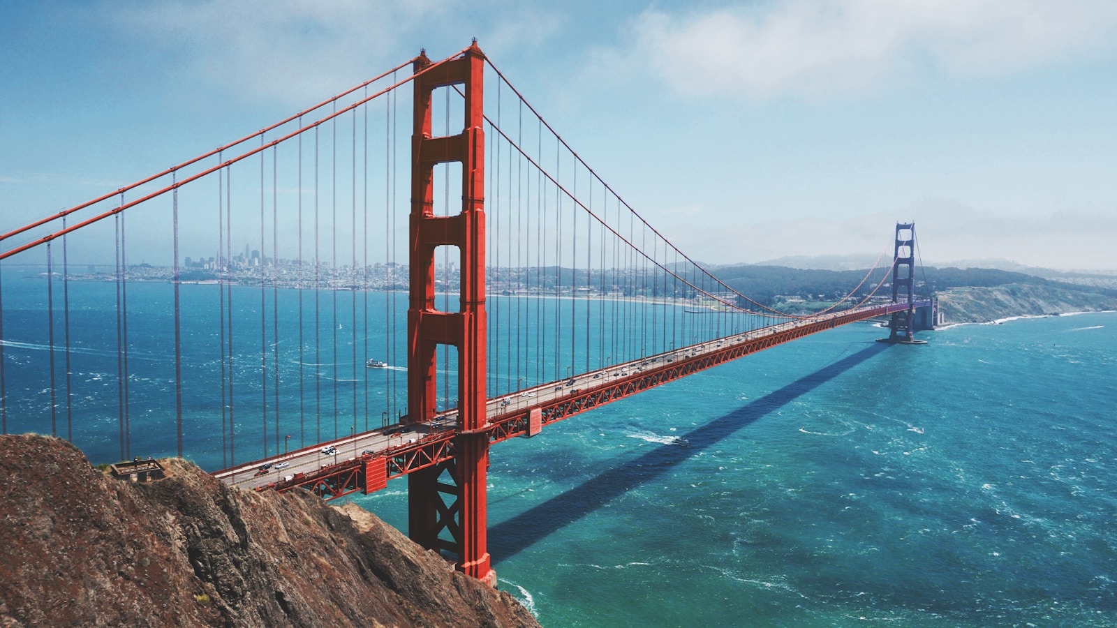 The Golden Gate Bridge and San Francisco Bay